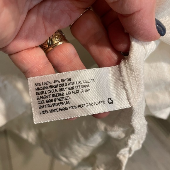 A New Day linen/rayon blend short sleeved ladies top (L) Pristine condition! - Picture 4 of 8